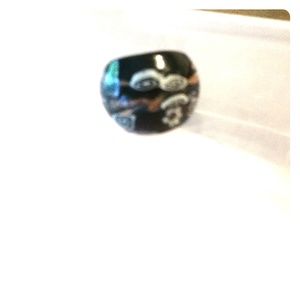 Glass Blown Flower Ring